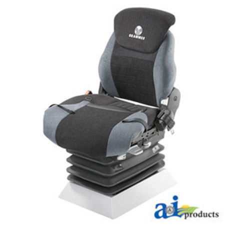 A & I PRODUCTS Grammer Protecto Seat Cover Set, 2 pc Back & Bottom, Gray / Black Cloth 16" x12" x3" A-PGR866